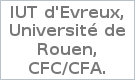 IUT d'Evreux, Université de Rouen, CFC/CFA.